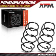 2x Federn Fahrwerksfeder Vorderachse für Renault Laguna III BT0/1 KT0/1 07-15