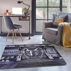 3D Spacecraft ZHUB1790 Game Non Slip Rug Mat Photo Carpet Ann