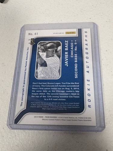 2015 Panini Prizm - Autographs #41 Javier Báez (AU, RC) - Picture 2 of 3
