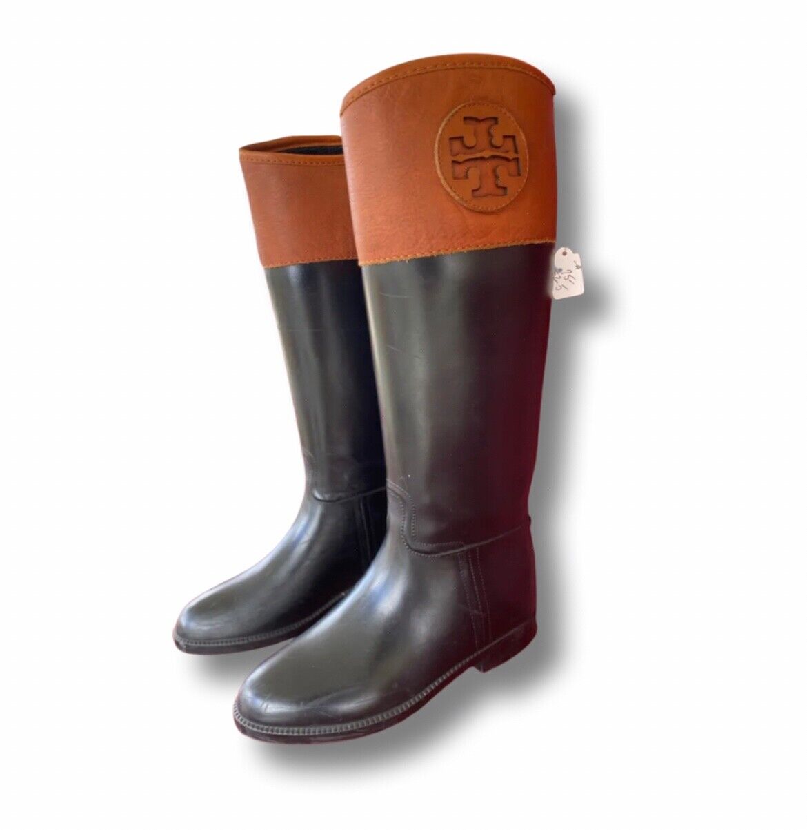 Tory Burch Diana Riding Boots Women's Size 5 Black Brown Boots | eBay