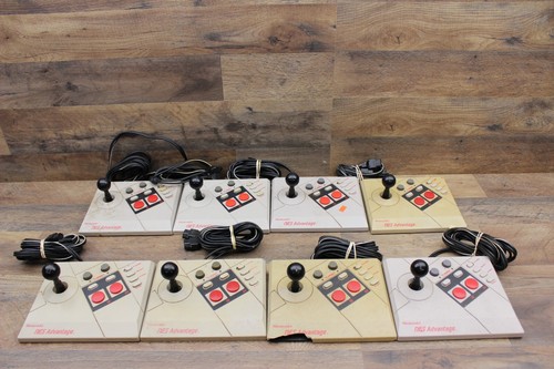 Lot of 8 NES Advantage Controllers / Joystick Gamepads Untested