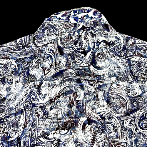 Robert Graham Geometric Paisley Bold Masterpiece Entertainment Floral Shirt XL - Picture 12 of 12