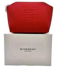 Givenchy Mini Lipstick 37 & Red Travel Pouch Makeup Bag 