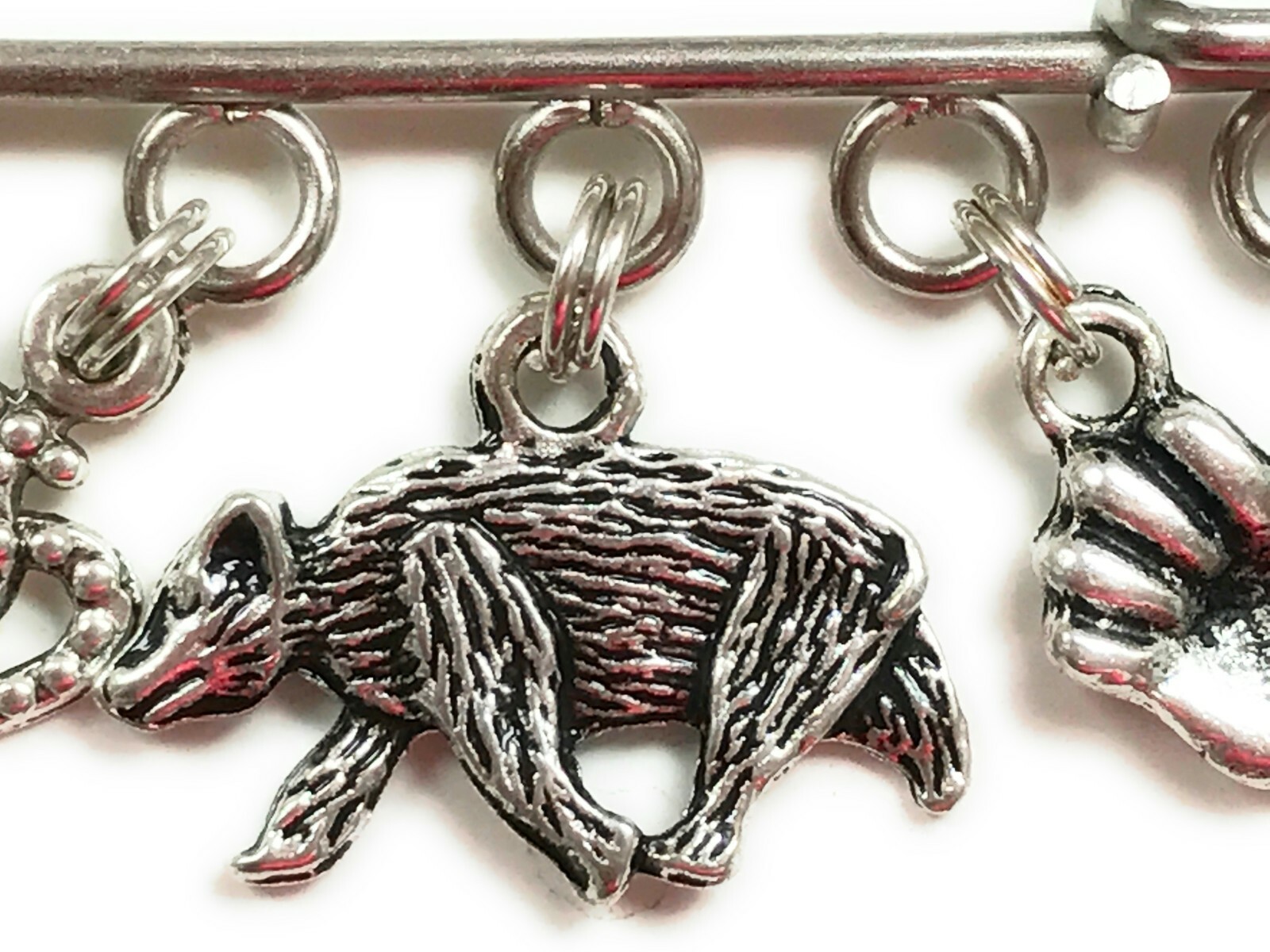 Brownie inspired theme charm pin brooch badge owl rabbit hedgehog fox