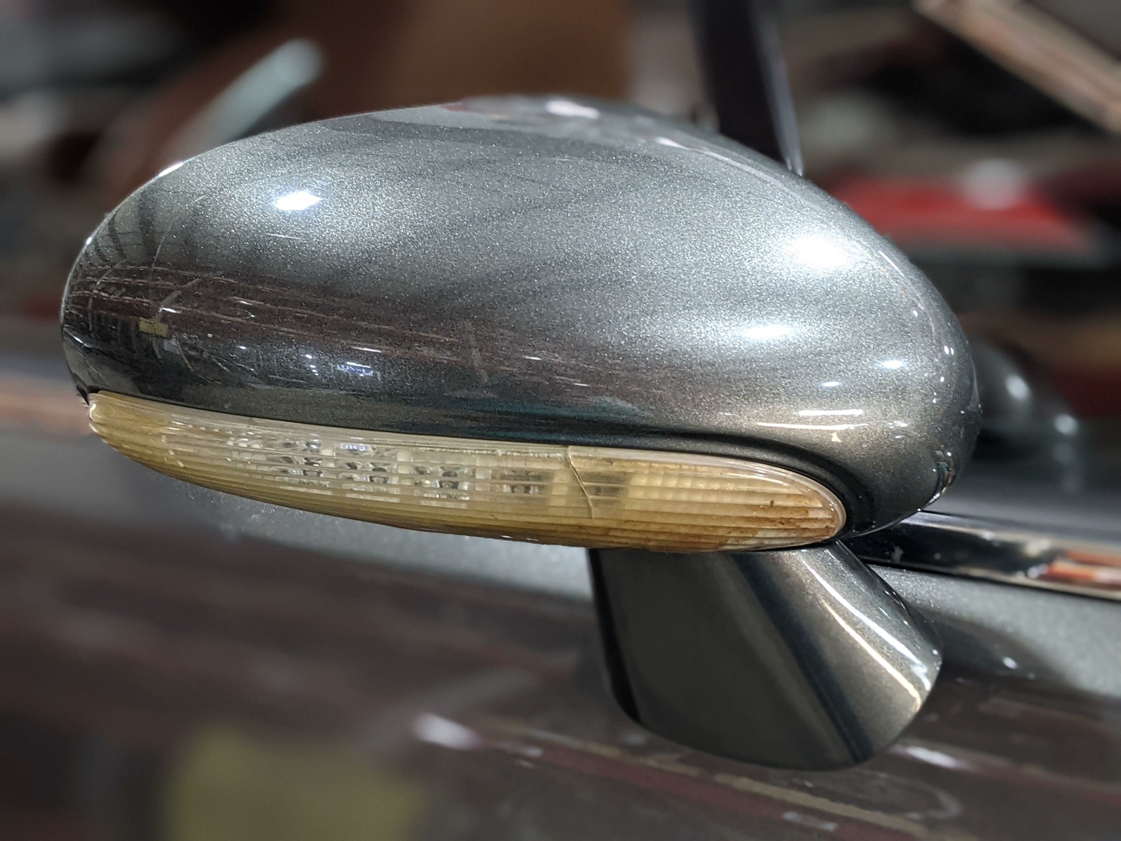 2005 Bentley Continental GT OEM Right Passenger Power Door Mirror Green *Damage*