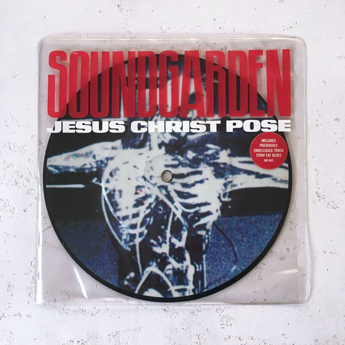 Soundgarden 'Jesus Christ Pose' 7" Vinyl Picture Disc 1992 A&M Records Pressing