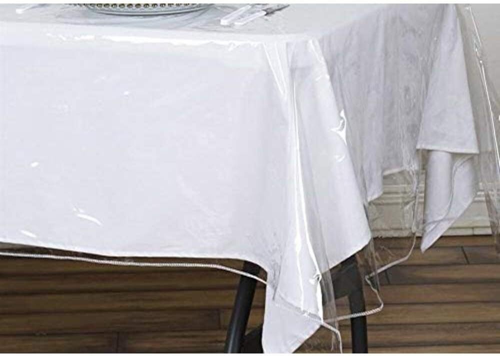 Protector de mantel de plástico transparente de lujo Dependable Industries inc. Essentials