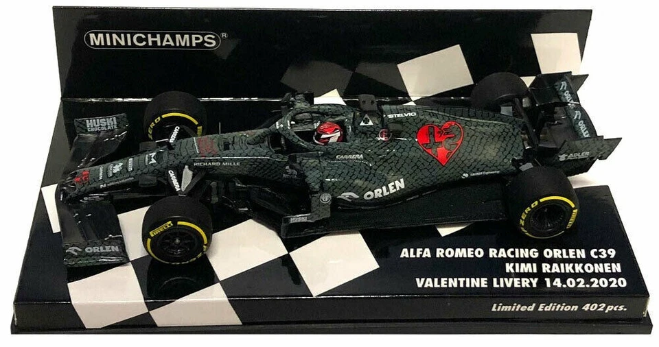 MINICHAMPS 1:43 Modell Auto F1 Alfa Romeo Ferrari Räikkönen Test Fiorano 2020 - Bild 4 von 4