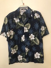 Vintage Pacific Legend Apparel Aloha Hawaiian Short Sleeve Camp Shirt Size L