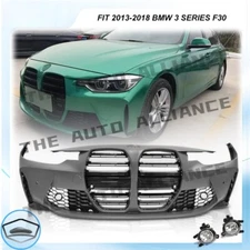 Fr 2013-2018 BMW 3 Series F30 Upgrade to M3 G80 Front Bumper Body Kit Conversion
