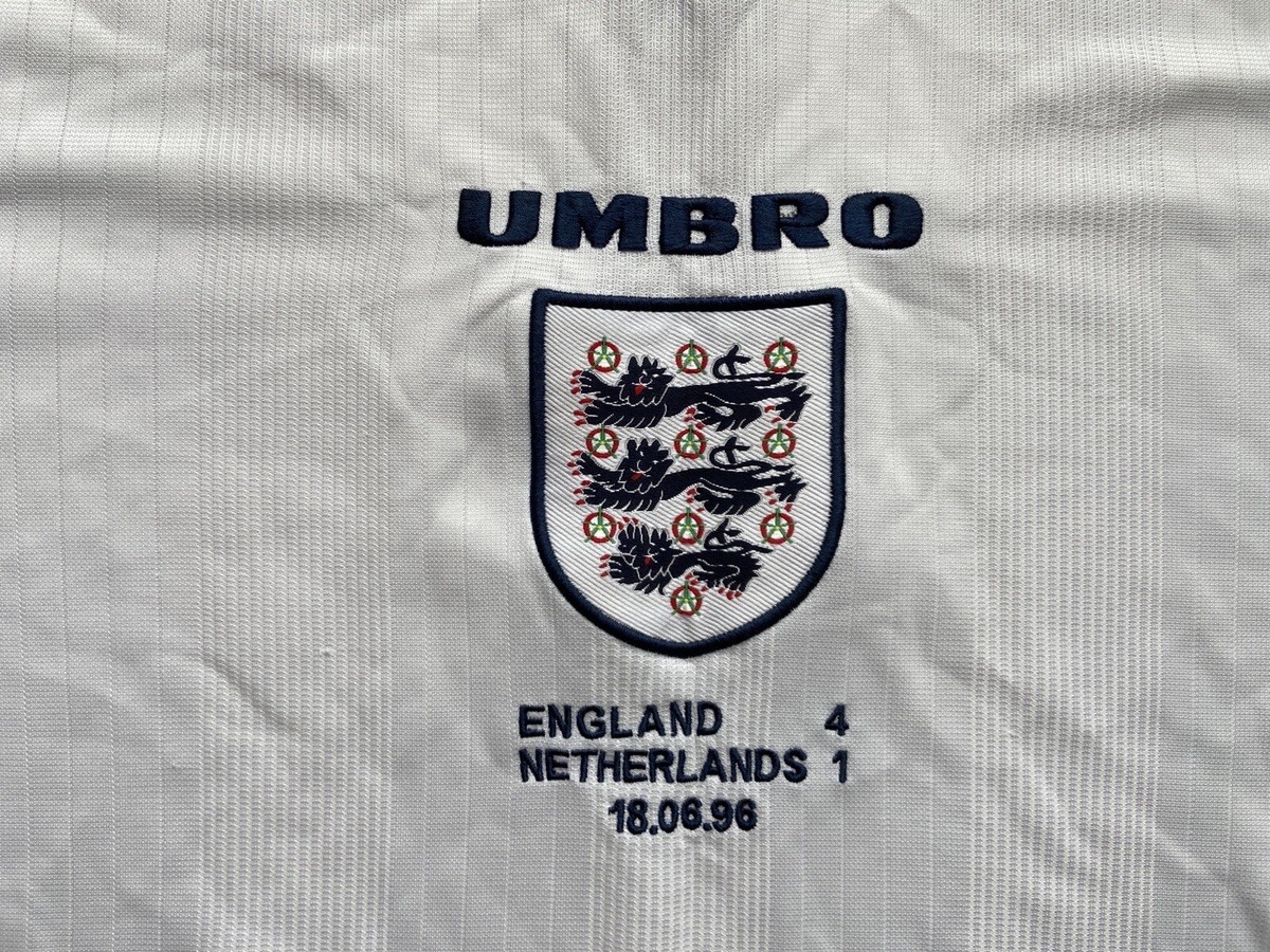 ウェア 95/96 umbro England soccer jersey kit England Away football shirt 1995 Umbro Soccer Jersey Mens