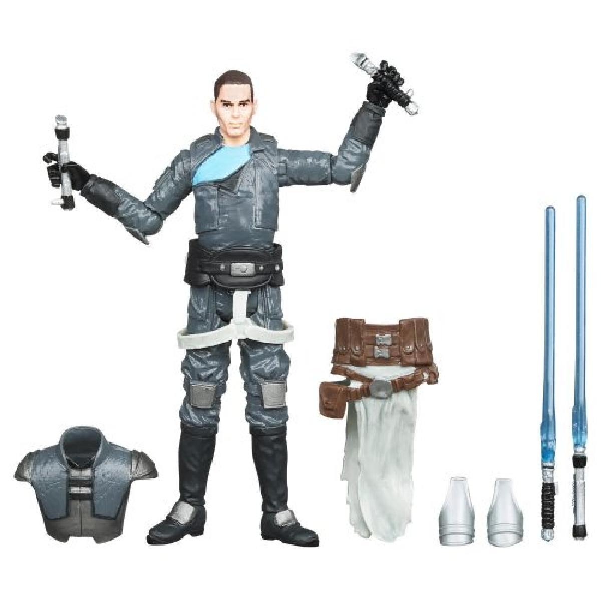 Figurine Star Wars Starkiller articulée avec sabres laser pour diorama réaliste