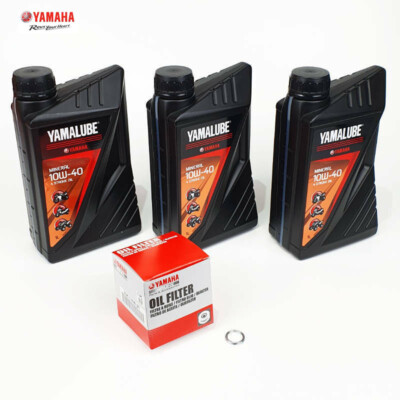 Original Yamaha XSR 700 oil change set Yamalube engine oil filter sealing ring