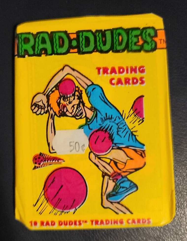 鏡 rad vintage Vintage Rad-Dudes Trading Cards Wax 36 Packs 1990 Pacific Sealed