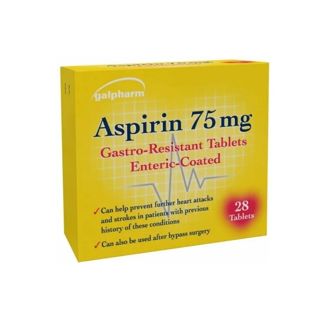 Aspirin 75mg Dispersible PAIN RELIEF 28 Tablets *BRAND MAY VARY* eBay
