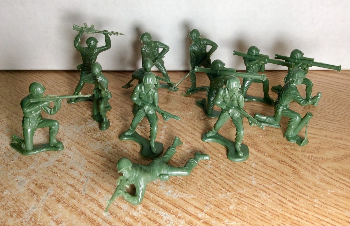 Bmc Toys Army Men Toy Soldiers Old Plastic Army Men Bmc Toys Old