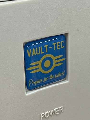Étui ordinateur personnalisé RETALLOUT Vault Tec garçon PipBoy badge autocollant DÔME rétro 1x1 - Photo 3/4