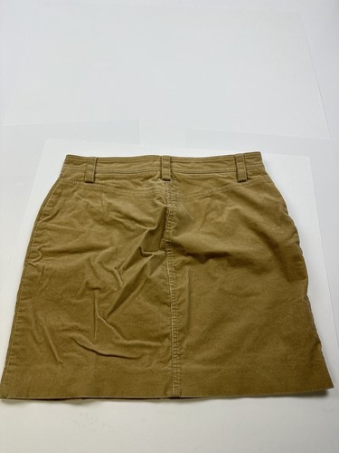 J Crew Womens Khaki Beige Corduroy Mini Pencil Skirt Size 8 Y2K - Picture 6 of 6