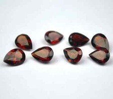 AAA Natural Garnet Faceted Pear Shape Loose Gemstone