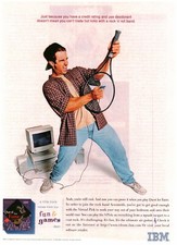 1996 VINTAGE PRINT AD - IBM PERSONAL COMPUTER AD....QUEST FOR FAME AD....AD ONLY