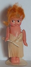 VTG CELLULOID BRIDE DOLL CAKE TOPPER KEWPIE MOVABLE ARMS