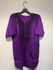 African clothing for men-Dashiki M-7X Purple