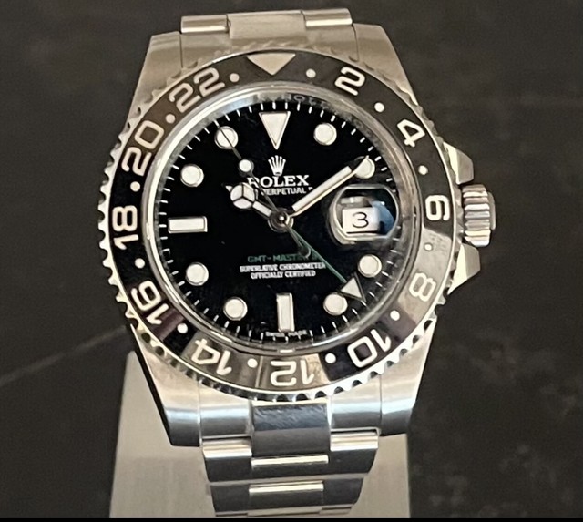 Rolex GMT-Master II Men's Black Watch 