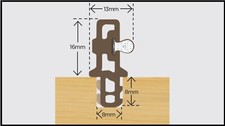 External Door Frame Cill Exitex PVC Weather Bar Draught Seal Strip Drip 1200mm
