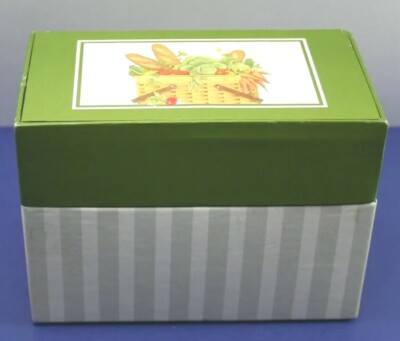 Garden Fresh~Lang 4'' x 6'' Recipe Card Box with 12 Dividers~Mary Lake Thompson 