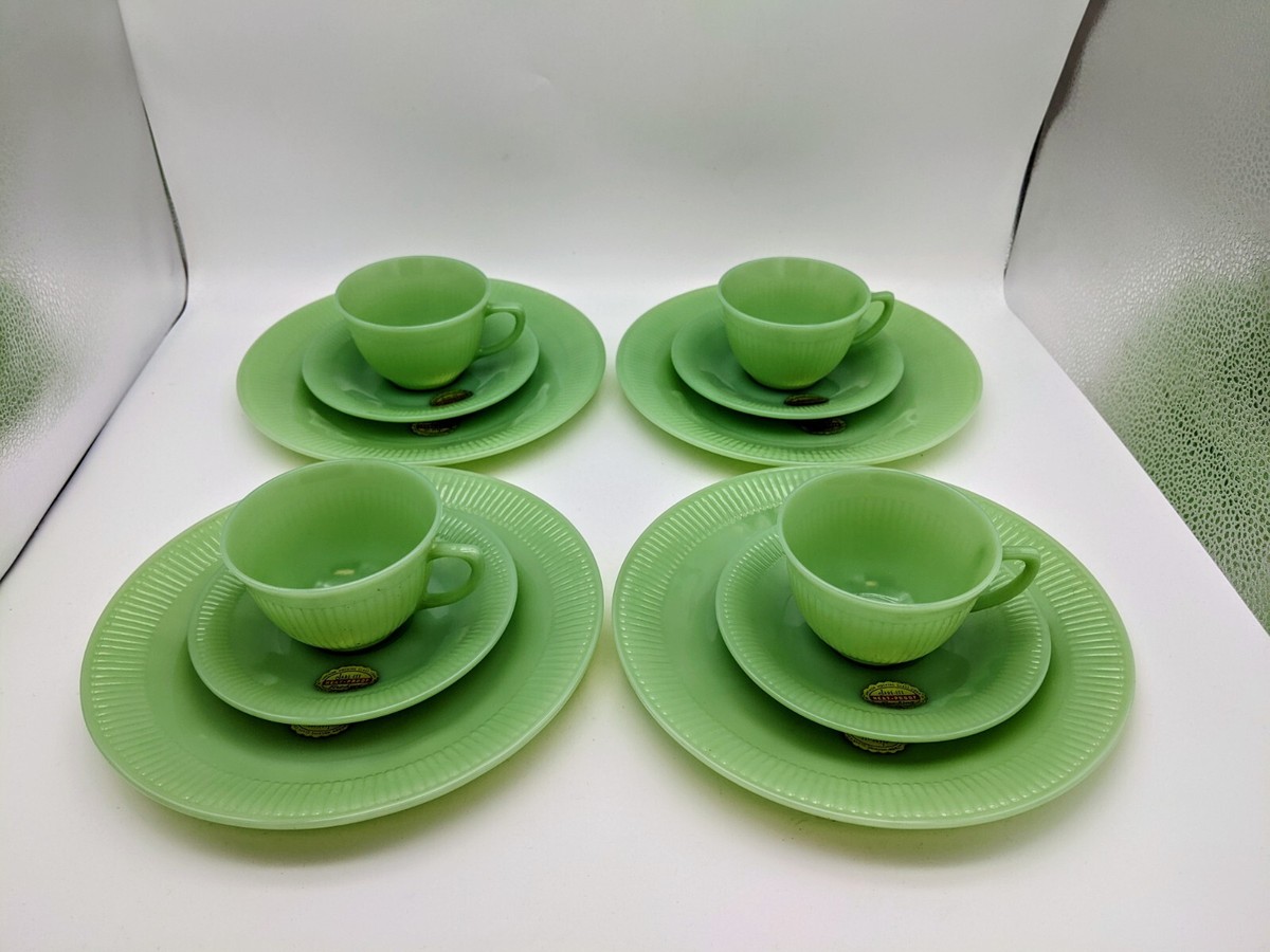 ファイヤーキング ジェダイ バターディッシュ FireKing jade-ite Vintage FIRE KING Oven Ware Covered JADEITE Butter Dish W