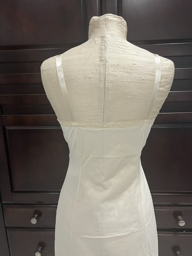 Vintage Wonder Maid Anti-Cling Antron Nylon Pizzo Completo Slip Avorio Taglia 34Union USA - Foto 10 di 20
