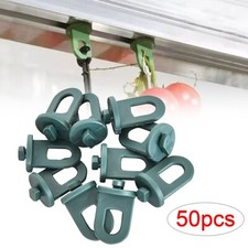 50X Plastic Greenhouse Hanging Crop Hooks Hangers Clip Garden Accessories NEW