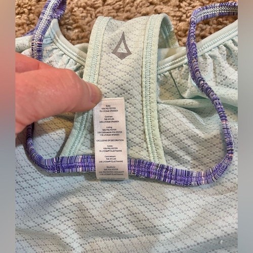 Ivivva Lululemon Girls Double Dutch Tank Top Racerback Bra Athletic Shirt Sz 14 - Picture 9 of 10