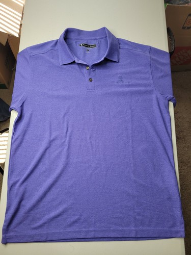 Golf Polo Shirt Purple Size 