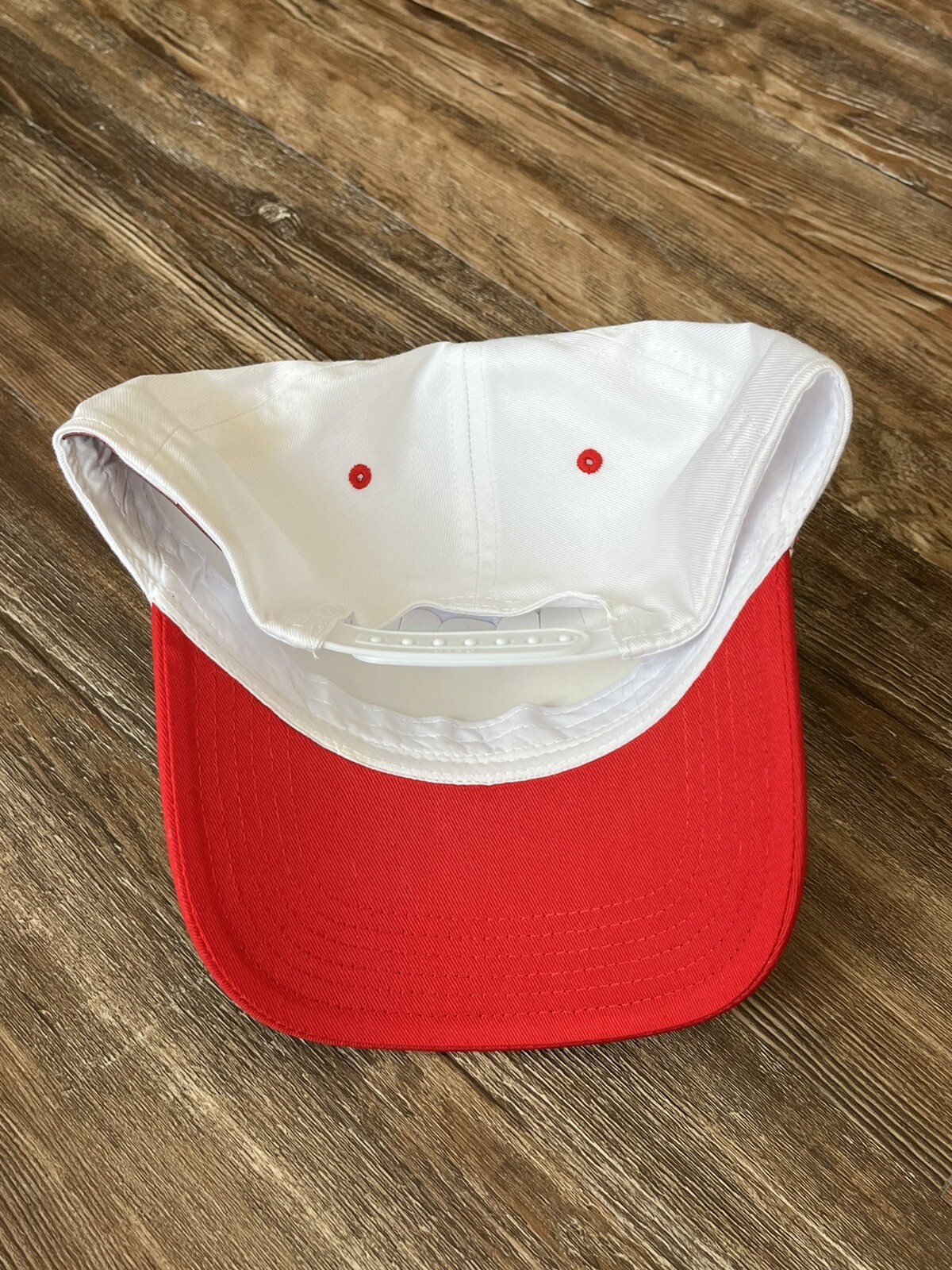 Billy Hill red patch hat lightly worn Whitetrasht… - image 6