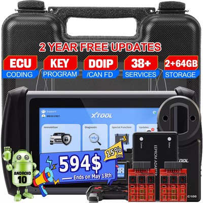 2025 XTOOL IK618 Car Key Programmer ECU Coding Scanner Full Bidirectional Tool