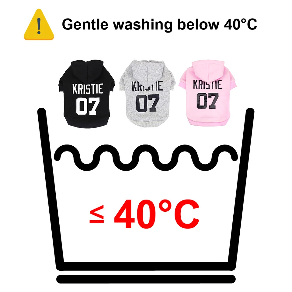 Custom Pet Dog Sweatshirt Personalised Name Number Hoodie Clothes French Bulldog - Image 2 of 4