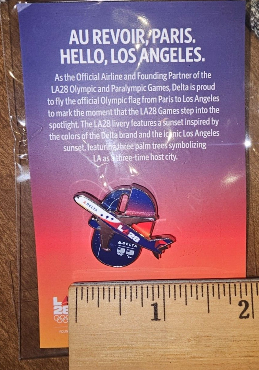 Delta Air Lines LA 2028 Olympics Team USA Collectible Metal Pin – New