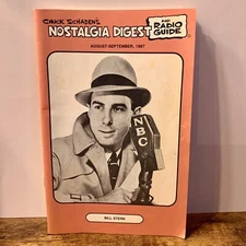 NOSTALGIA DIGEST and RADIO GUIDE MAGAZINE Bill Stern August - September 1987