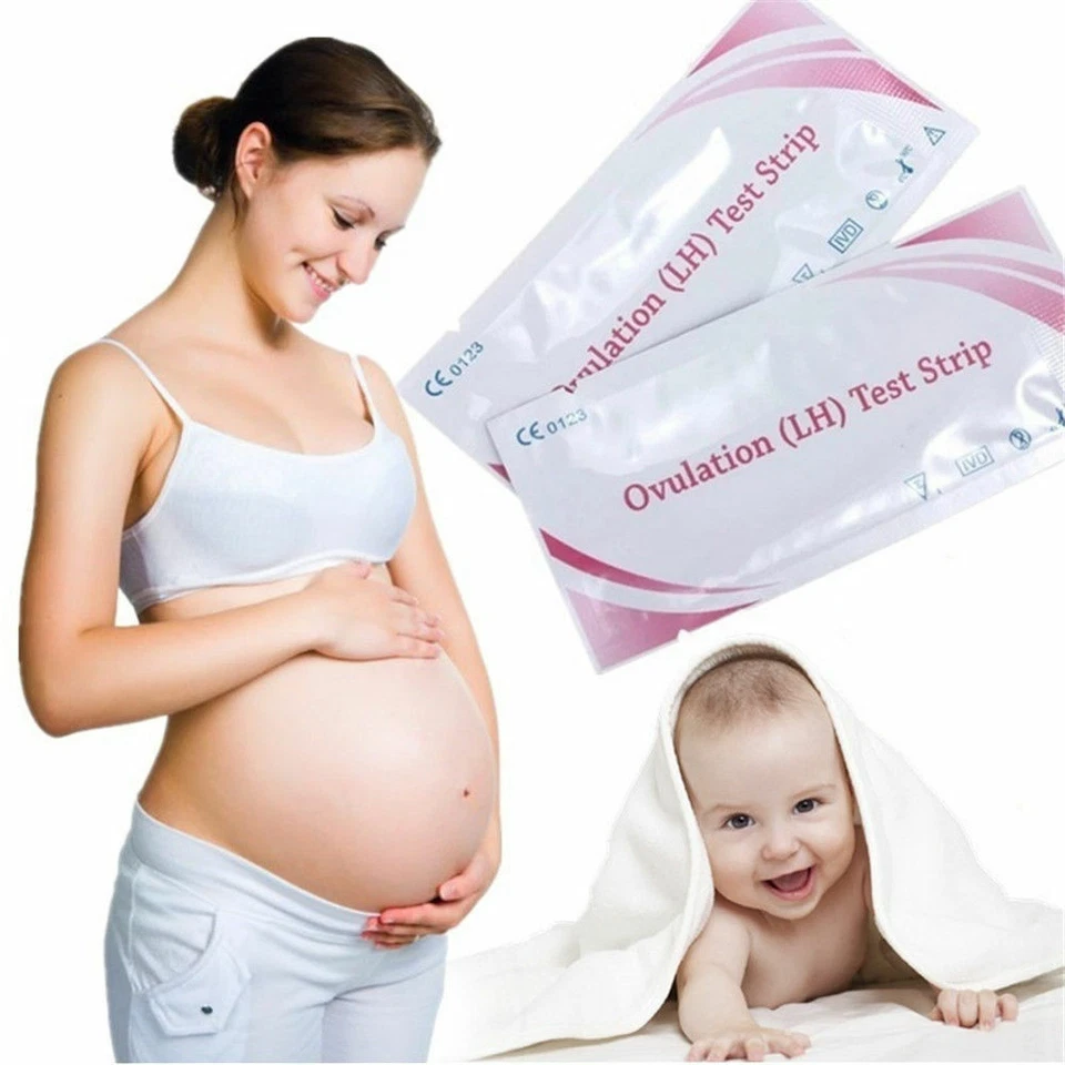 1-100X Ovulation and Pregnancy Test Strips Ultra Early Home Urine Tests Kit, - Image 4 of 4
