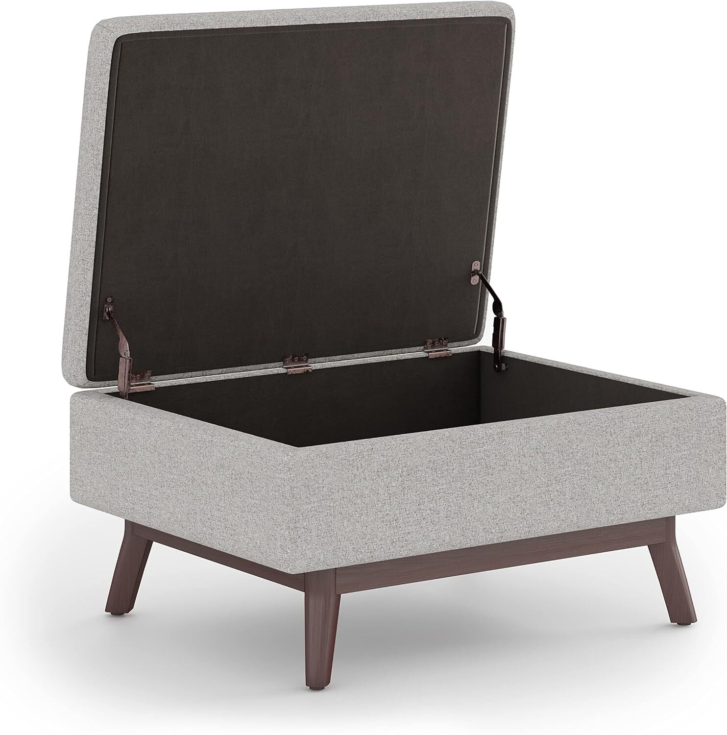 SIMPLIHOME Owen 34 Inch Wide Mid Century Modern Rectangle 34 inch, Cloud Grey 