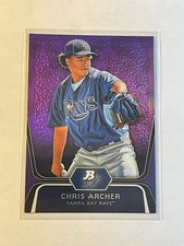Chris Archer 2012 Bowman Platinum Prospect Purple Chrome Refractor BPP82 Rookie