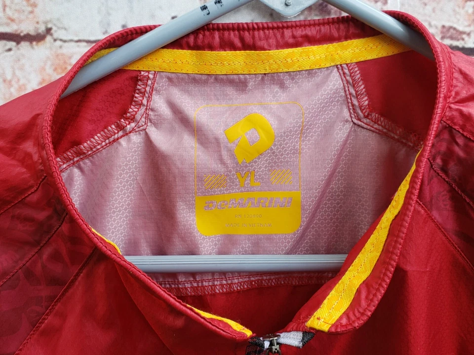 🔥 DeMarini Quarter Zip Red Lightweight Windbreaker Shirt Jacket Youth Large L - Image 3 of 4