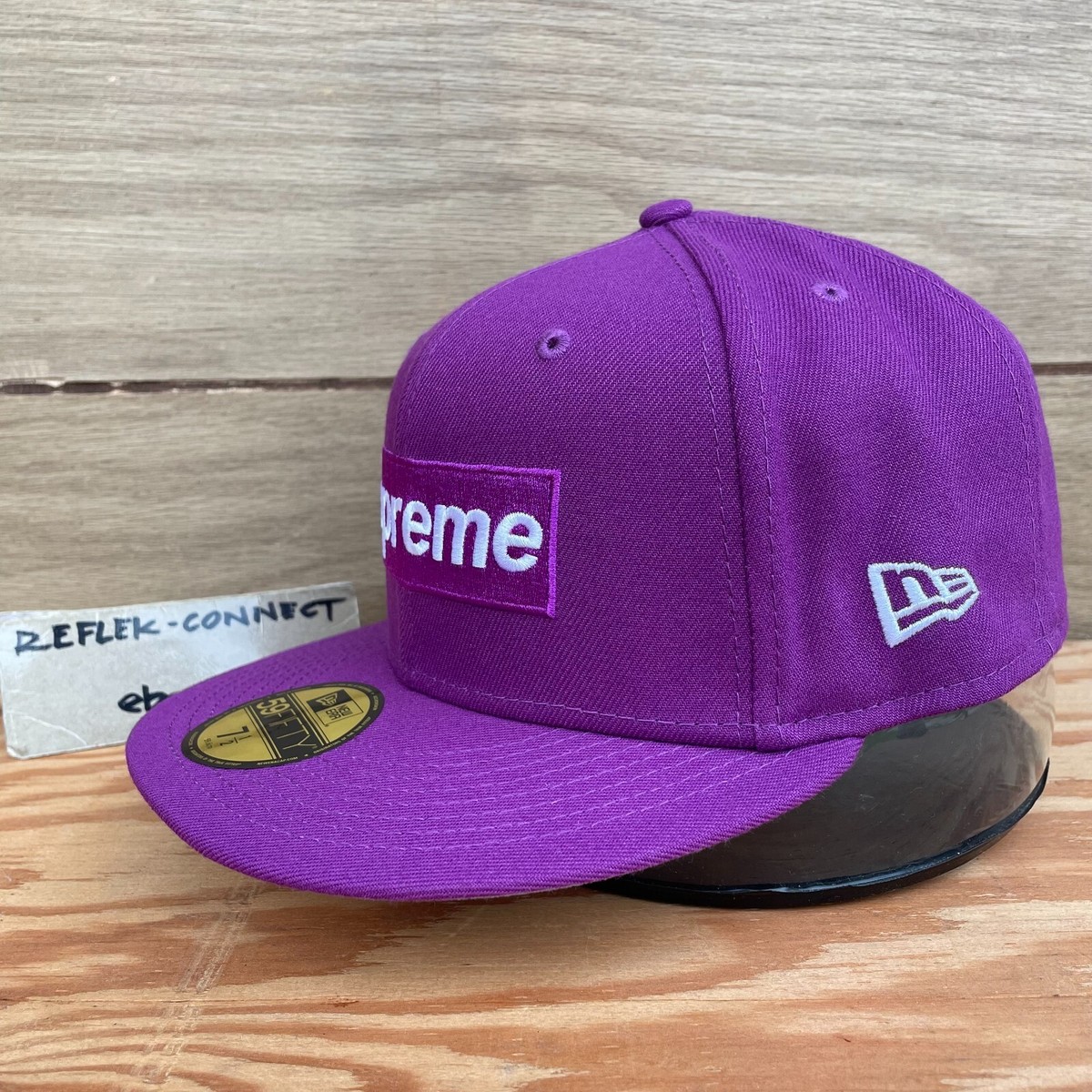 NWT SUPREME NEW ERA Box Logo Opening Day 2021 Grape Icy uv NWT SUPREME NEW ERA Box Logo Opening Day 2021 Grape Icy uv