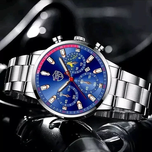 Luxury men's fashion watches business stainless steel 5 Different varieties - Picture 4 of 27