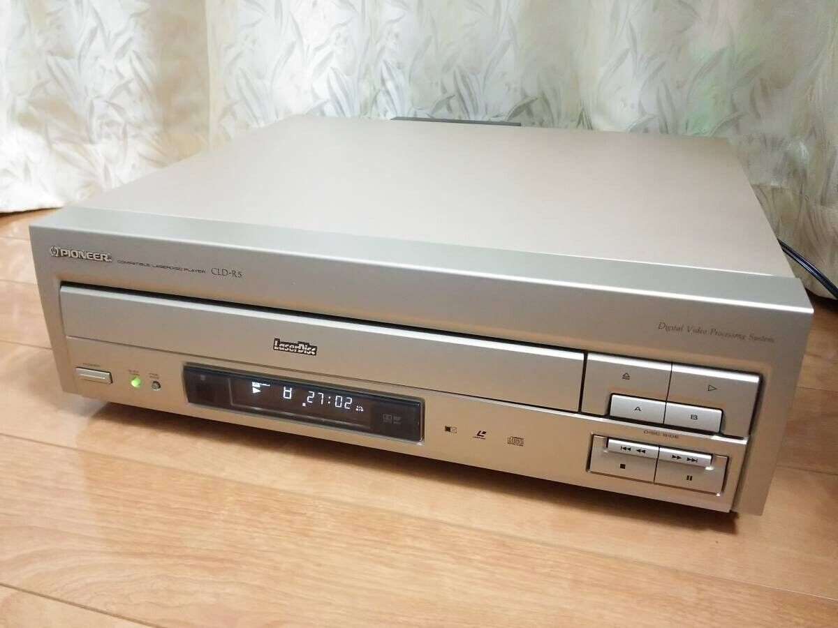 PIONEER CLD-R5 Silver Laser Disc Player LD CD Compatible Confirmed Operation F/S