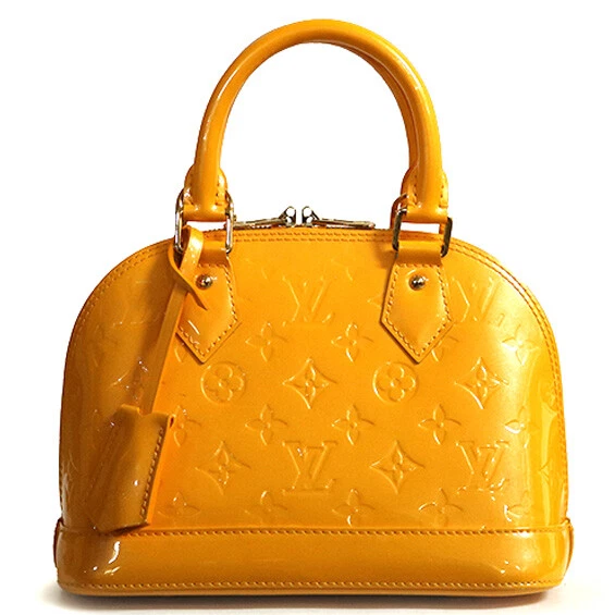 Louis Vuitton Orange Monogram Vernis Alma BB Bag Louis Vuitton