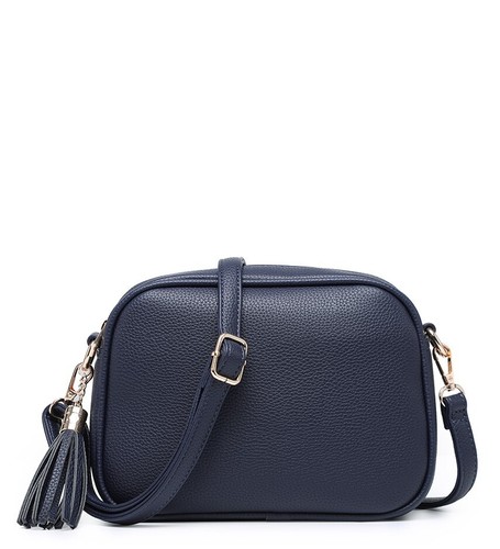 Pequeña bandolera boutique de temporada lisa con borla mujer cuero sintético - Imagen 16 de 44