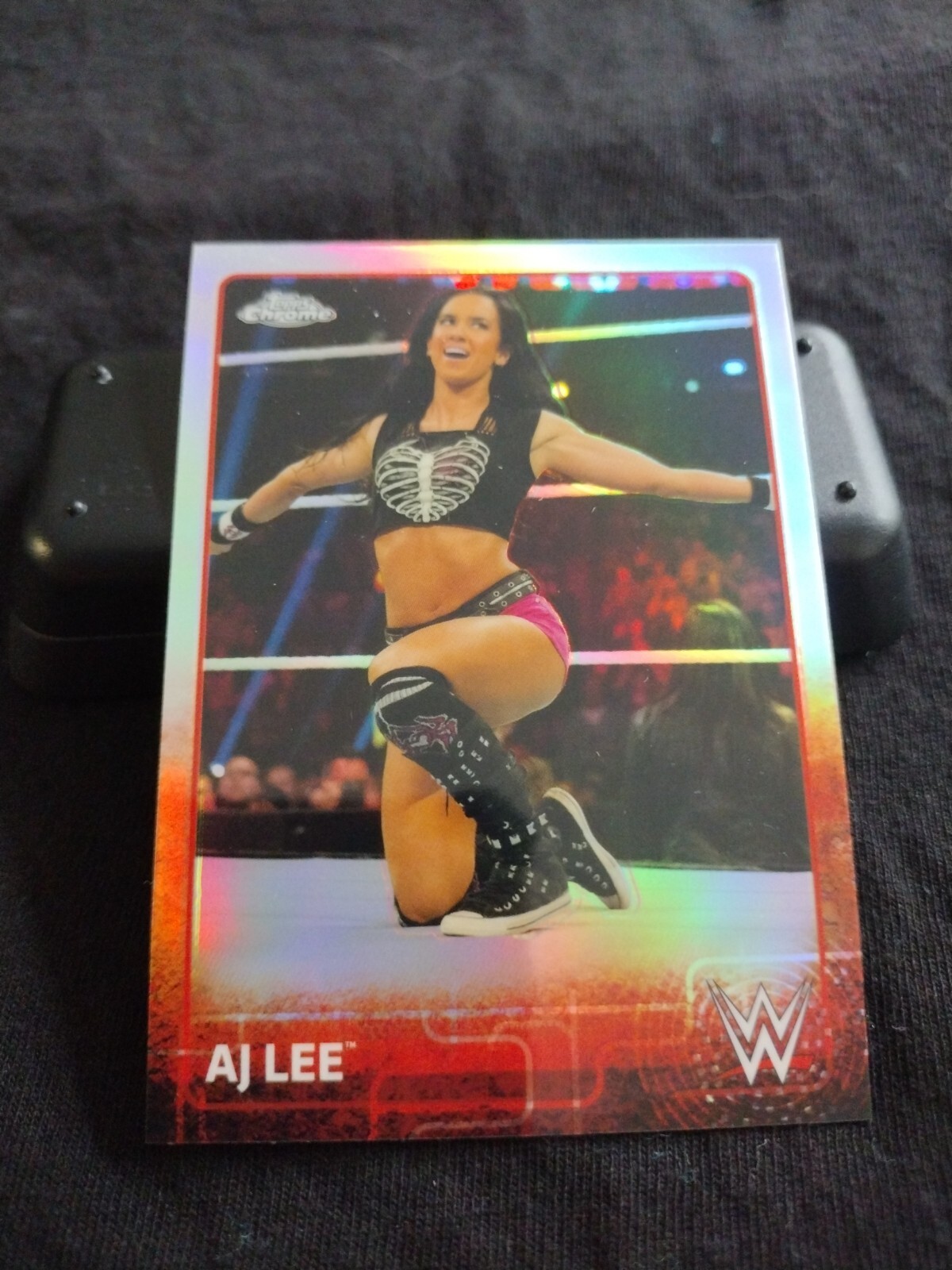 AJ LEE 2015 TOPPS CHROME WWE REFRACTOR CM PUNK JOHN CENA