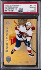 2016 SP AUTH SPCTRM FX GOLD #S-19 JAROMIR JAGR PSA 10
